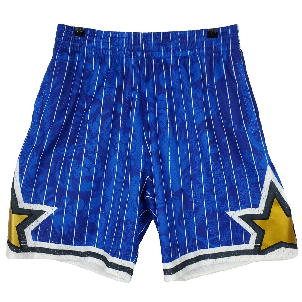 Orlando Magic Mitchell & Ness NBA‎ Large Jersey Shorts CNY Blue White Gold New